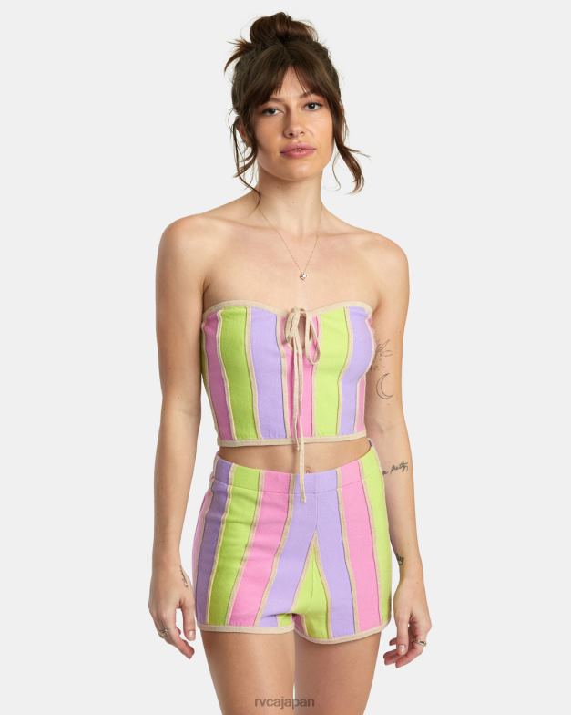 衣類 TP8J1376 マルチ RVCA 女性 アップスイングクロップトップ