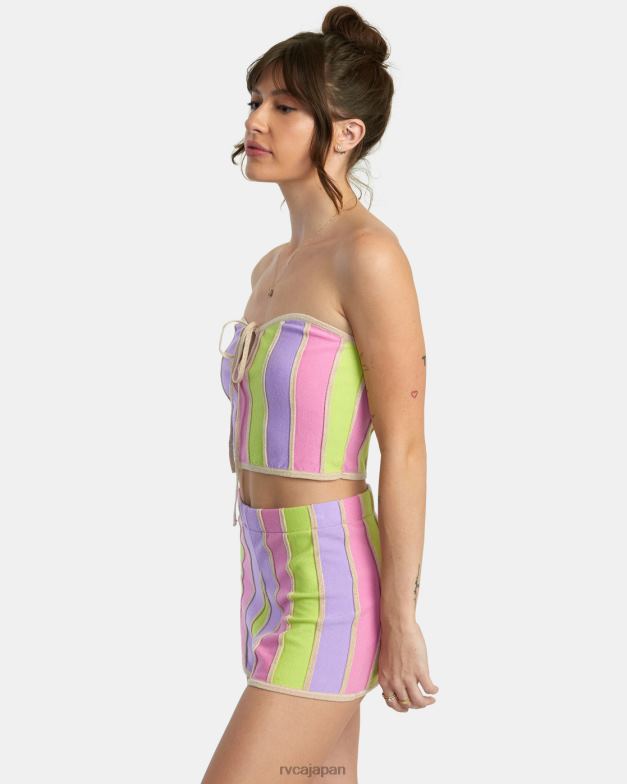 衣類 TP8J1376 マルチ RVCA 女性 アップスイングクロップトップ