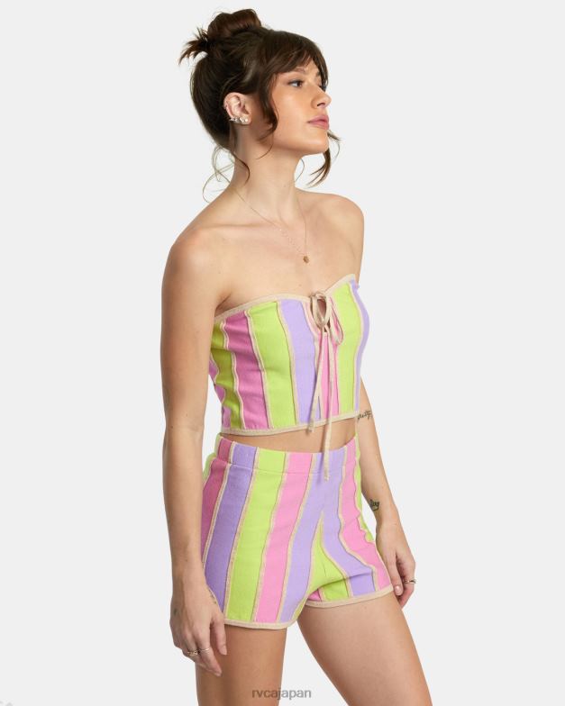 衣類 TP8J1376 マルチ RVCA 女性 アップスイングクロップトップ