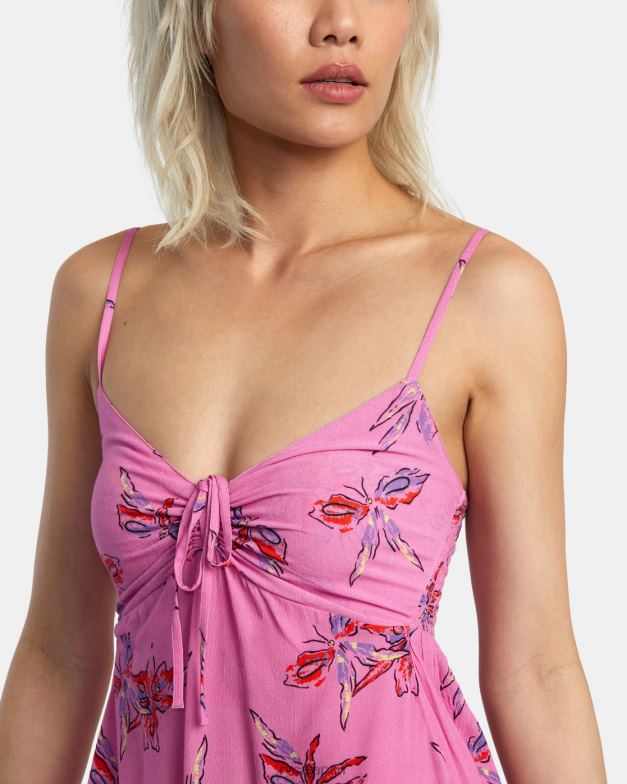 衣類 TP8J1380 シクラメン RVCA 女性 ハウツリー ノースリーブドレス