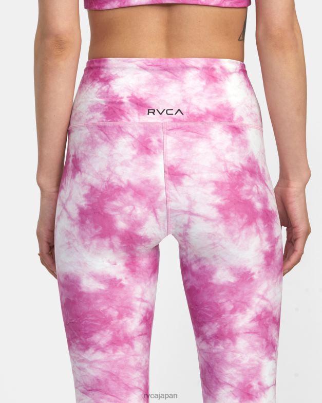 衣類 TP8J1388 ローズピンク RVCA 女性 サグローズエッセンシャルハイウエストレギンス