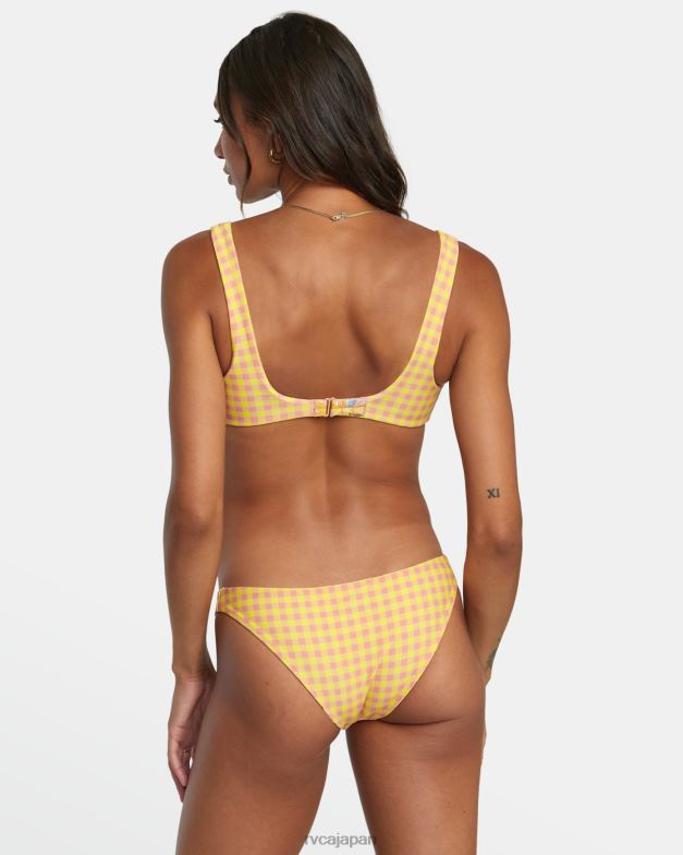 泳ぐ TP8J1389 リリコイ RVCA 女性 サンキススクエアブラレットビキニトップ