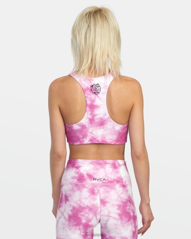 衣類 TP8J1391 ローズピンク RVCA 女性 サグローズエッセンシャルスポーツブラ