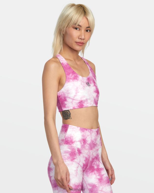 衣類 TP8J1391 ローズピンク RVCA 女性 サグローズエッセンシャルスポーツブラ