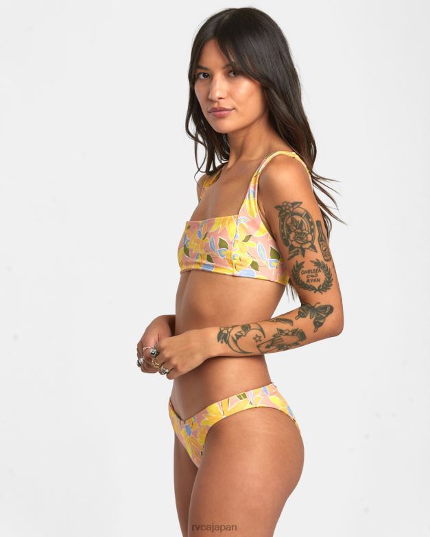 泳ぐ TP8J1392 リリコイ RVCA 女性 サンキスリバーシブルミディアムビキニボトムス