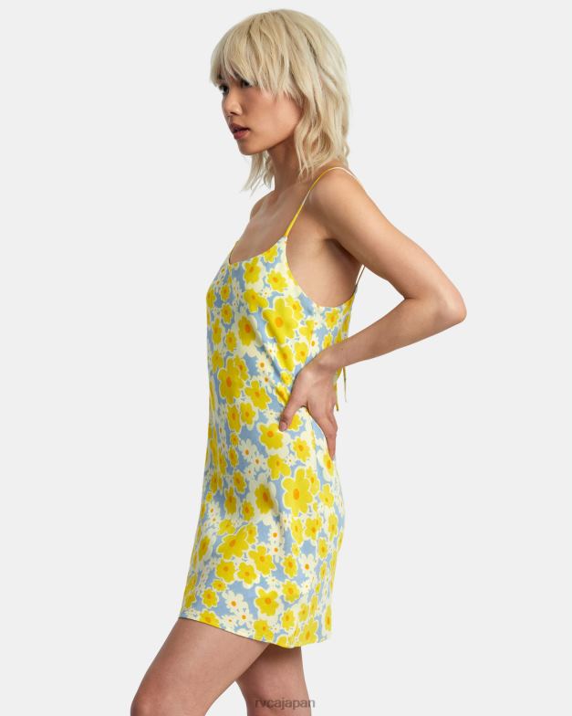 衣類 TP8J1395 ダスティブルー RVCA 女性 マッカーサー ミディドレス