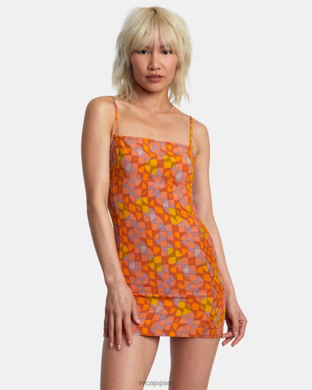 衣類 TP8J1403 サンダルウッド RVCA 女性 ユナイテッドのボディコンドレス