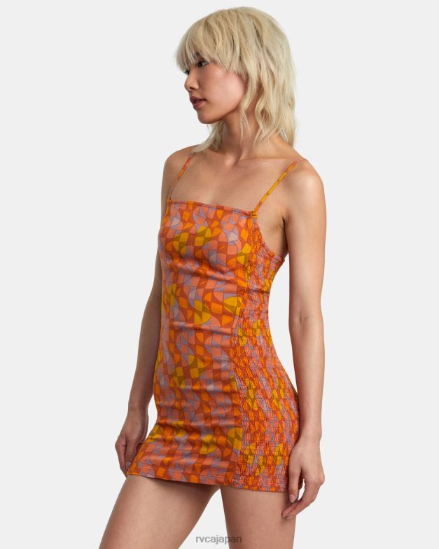 衣類 TP8J1403 サンダルウッド RVCA 女性 ユナイテッドのボディコンドレス