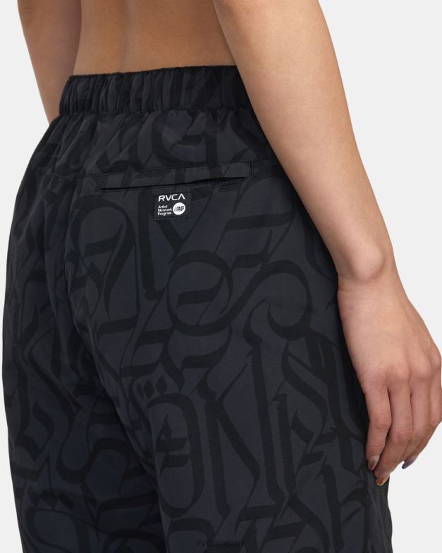 衣類 TP8J1411 黒 RVCA 女性 サグローズトラックテクニカルジョガー