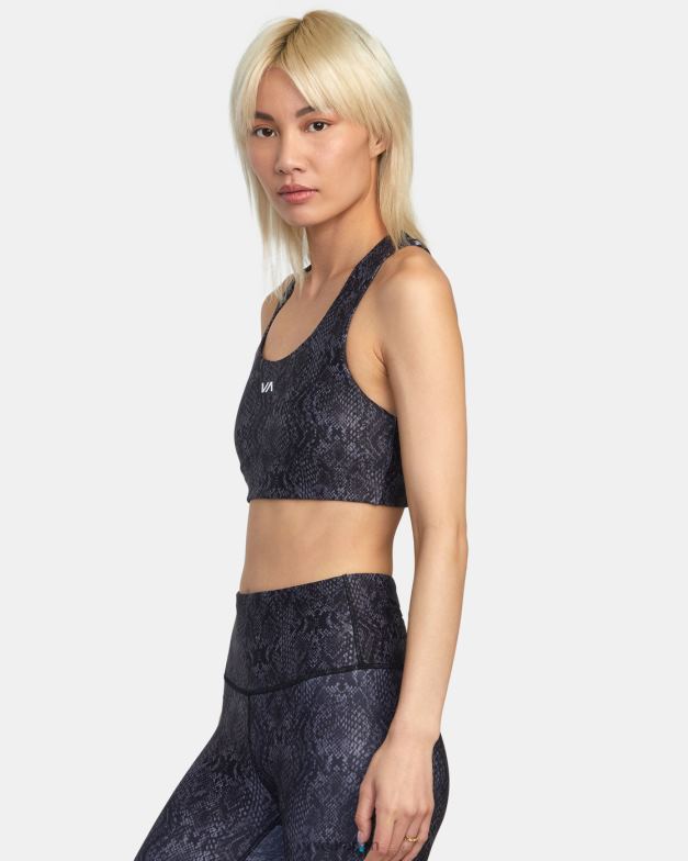 衣類 TP8J1423 蛇 RVCA 女性 VA エッセンシャル ミッドサポート スポーツ ブラ