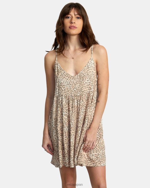 衣類 TP8J1426 クリーム RVCA 女性 スライスミニドレス