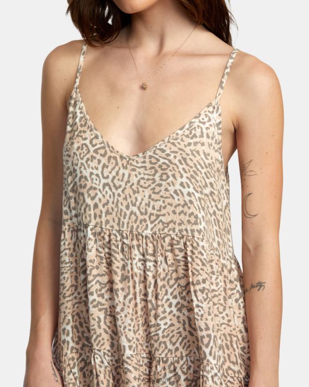 衣類 TP8J1426 クリーム RVCA 女性 スライスミニドレス