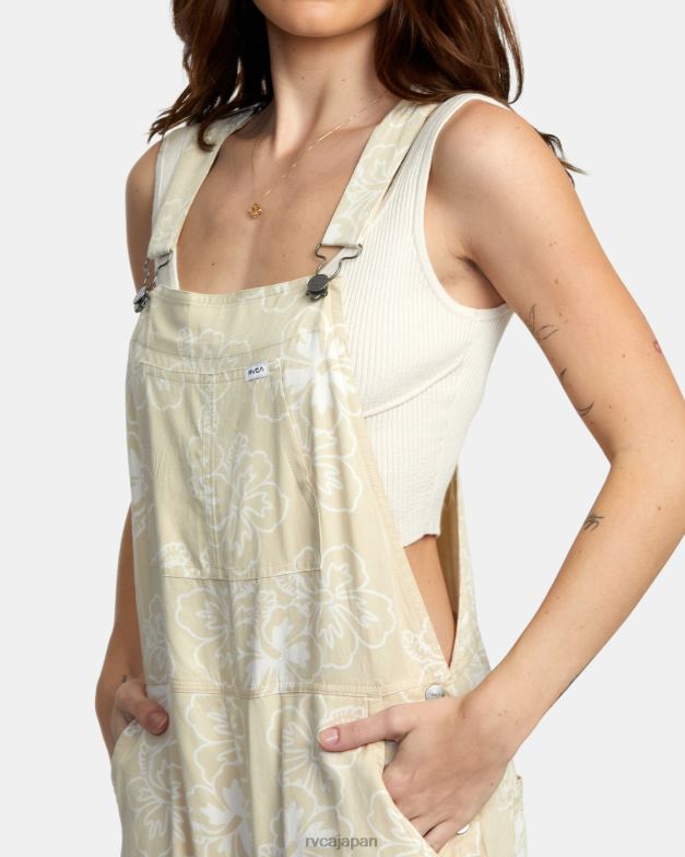 衣類 TP8J1431 砂漠 RVCA 女性 新しい夢オーバーオール