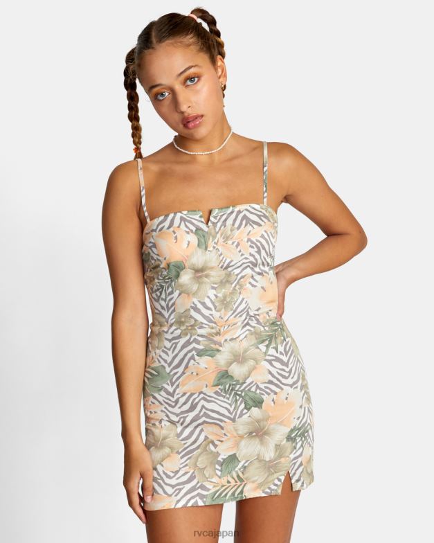 衣類 TP8J1439 マルチ RVCA 女性 キャッチ・マイ・ブレス ミニサンドレス