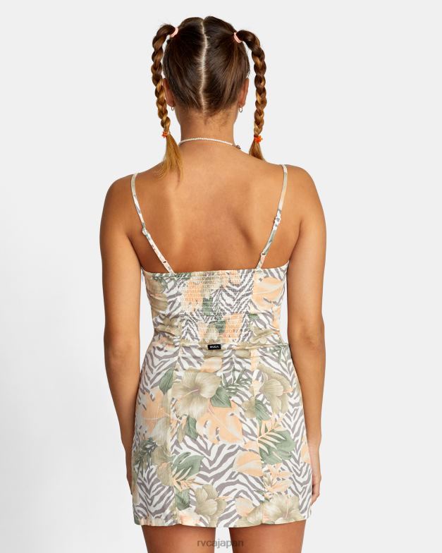 衣類 TP8J1439 マルチ RVCA 女性 キャッチ・マイ・ブレス ミニサンドレス