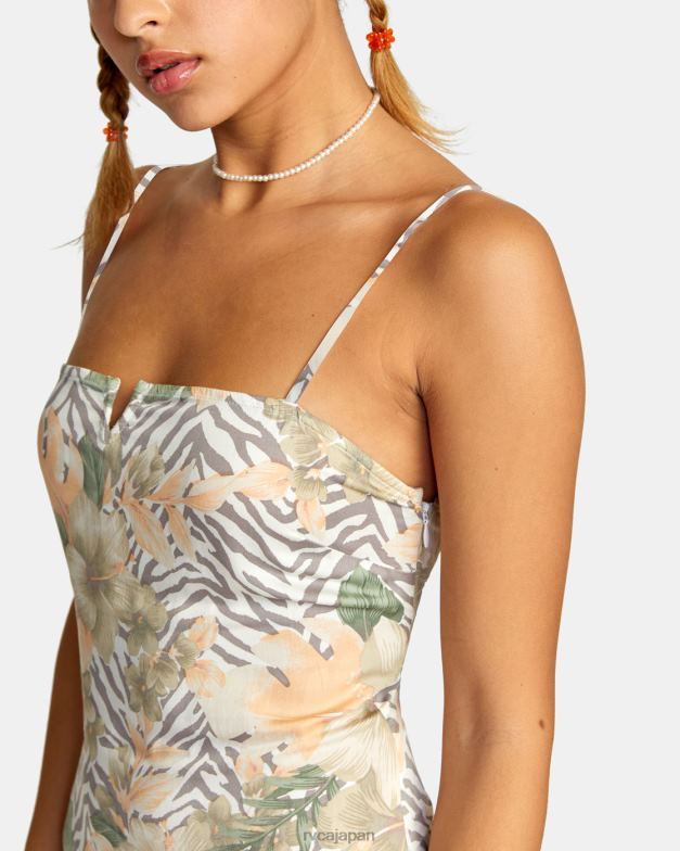 衣類 TP8J1439 マルチ RVCA 女性 キャッチ・マイ・ブレス ミニサンドレス