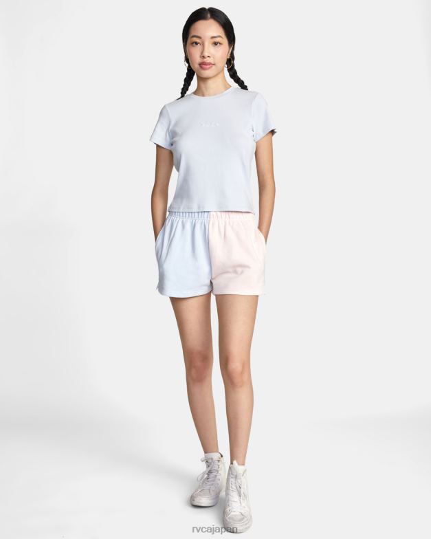 衣類 TP8J1442 マルチ RVCA 女性 カラーブロック スウェットショーツ