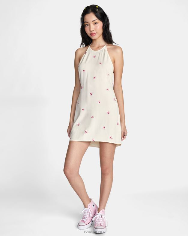 衣類 TP8J1450 クリーム RVCA 女性 ストレートホルタードレス