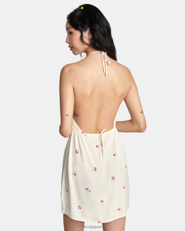 衣類 TP8J1450 クリーム RVCA 女性 ストレートホルタードレス