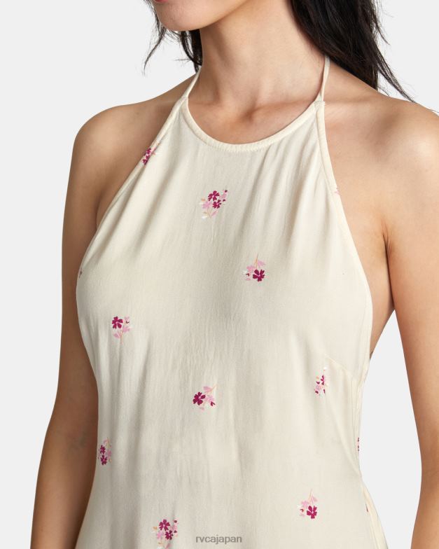 衣類 TP8J1450 クリーム RVCA 女性 ストレートホルタードレス