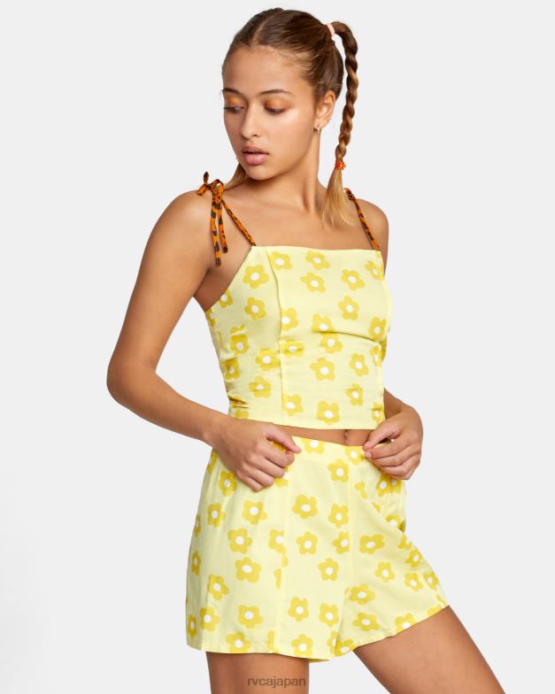 衣類 TP8J1460 パイナップル RVCA 女性 デイズショーツ