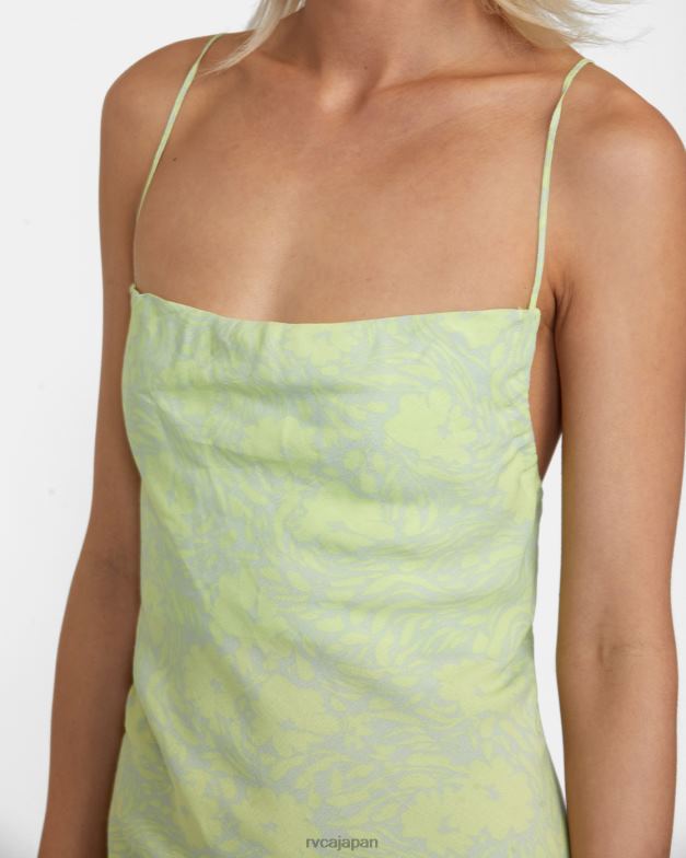 衣類 TP8J1461 ミネラルグリーン RVCA 女性 空白ミニサンドレス