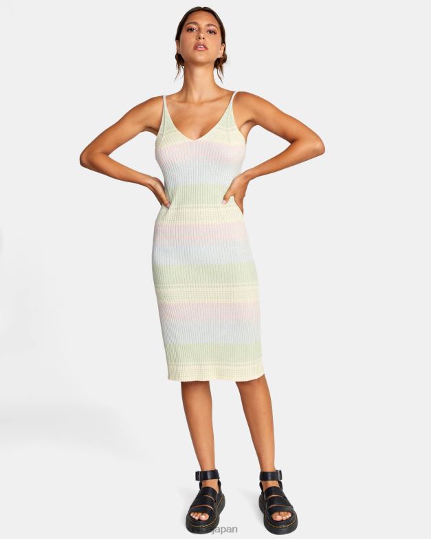 衣類 TP8J1463 マルチ RVCA 女性 ワイルドファイア ミディドレス