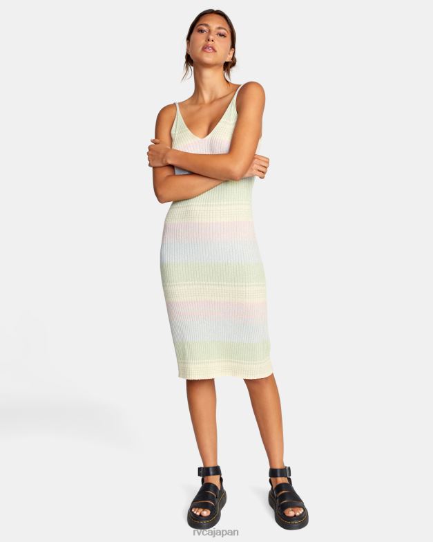 衣類 TP8J1463 マルチ RVCA 女性 ワイルドファイア ミディドレス