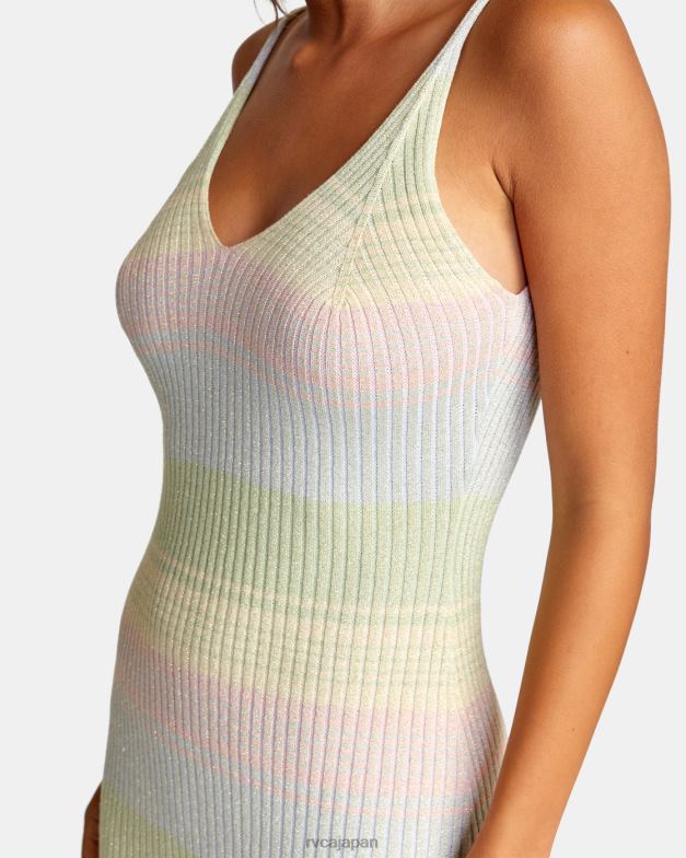 衣類 TP8J1463 マルチ RVCA 女性 ワイルドファイア ミディドレス