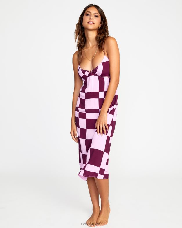 衣類 TP8J1475 蘭 RVCA 女性 ノージャッジミディドレス