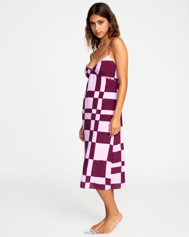 衣類 TP8J1475 蘭 RVCA 女性 ノージャッジミディドレス