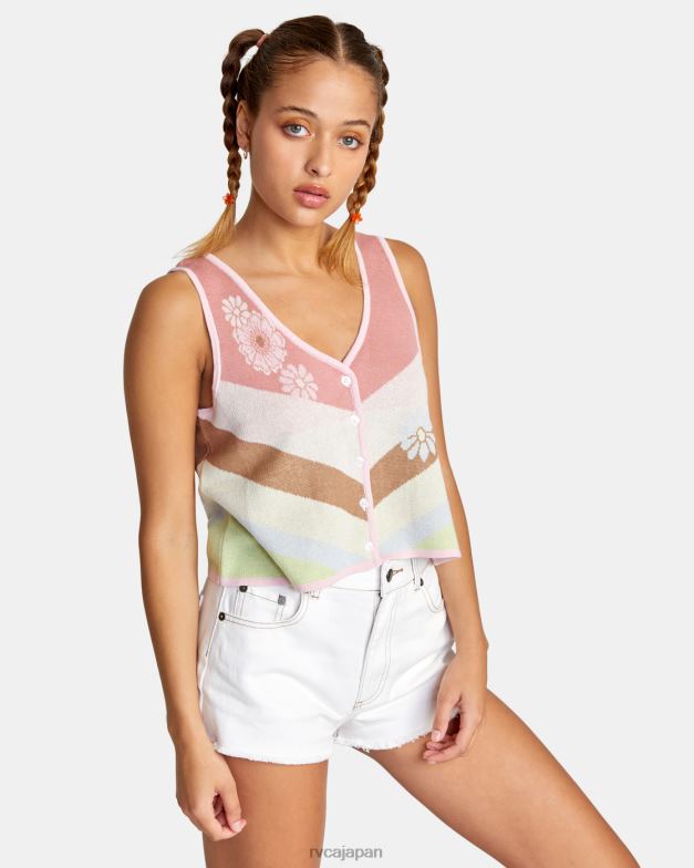 衣類 TP8J1487 マルチ RVCA 女性 トラブルタンクトップ