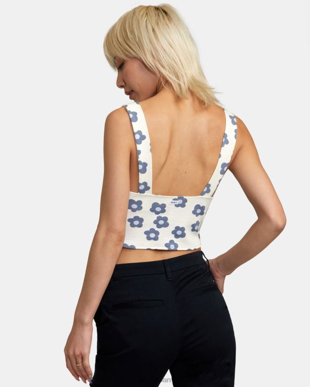 衣類 TP8J1488 自然 RVCA 女性 プレジャークロップドタンクトップ