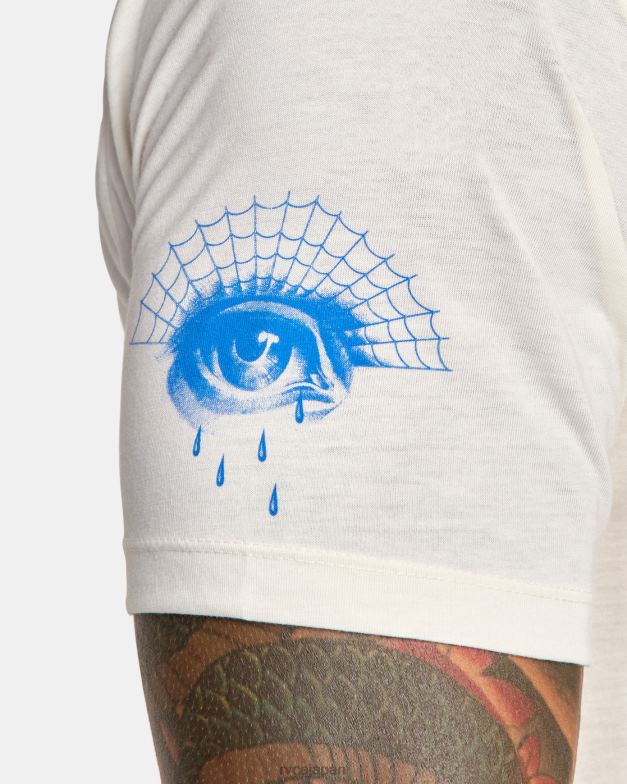 衣類 TP8J149 白 RVCA 男性 エバーラスト × ベンジャミン ジャンジャン Tシャツ