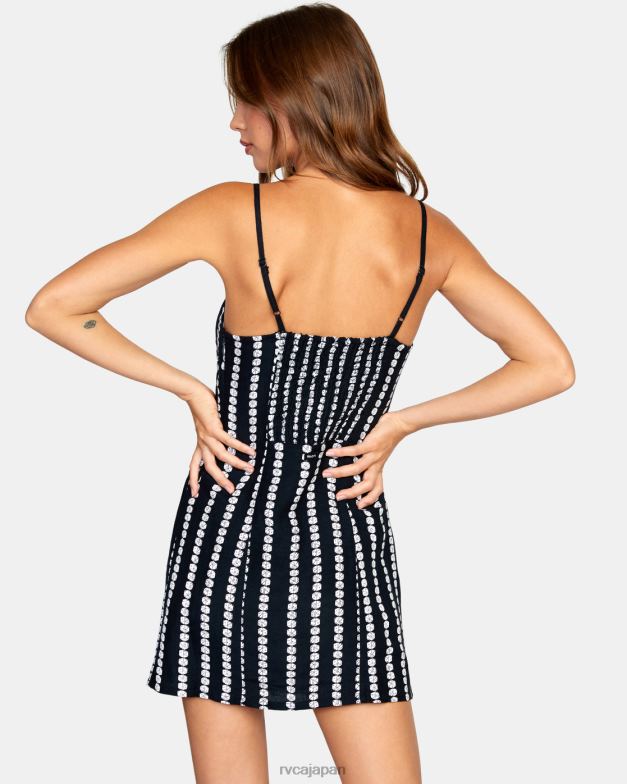 衣類 TP8J1507 黒 RVCA 女性 パリのミニドレス