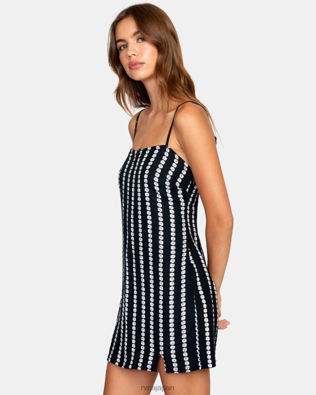 衣類 TP8J1507 黒 RVCA 女性 パリのミニドレス