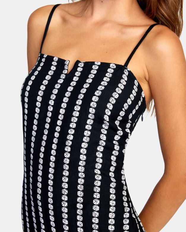 衣類 TP8J1507 黒 RVCA 女性 パリのミニドレス