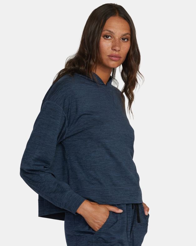 衣類 TP8J1520 夜中 RVCA 女性 c-able クロップド ワークアウト パーカー