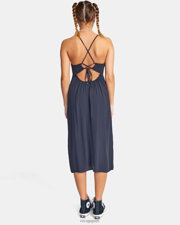 衣類 TP8J1535 黒 RVCA 女性 ノージャッジミディドレス