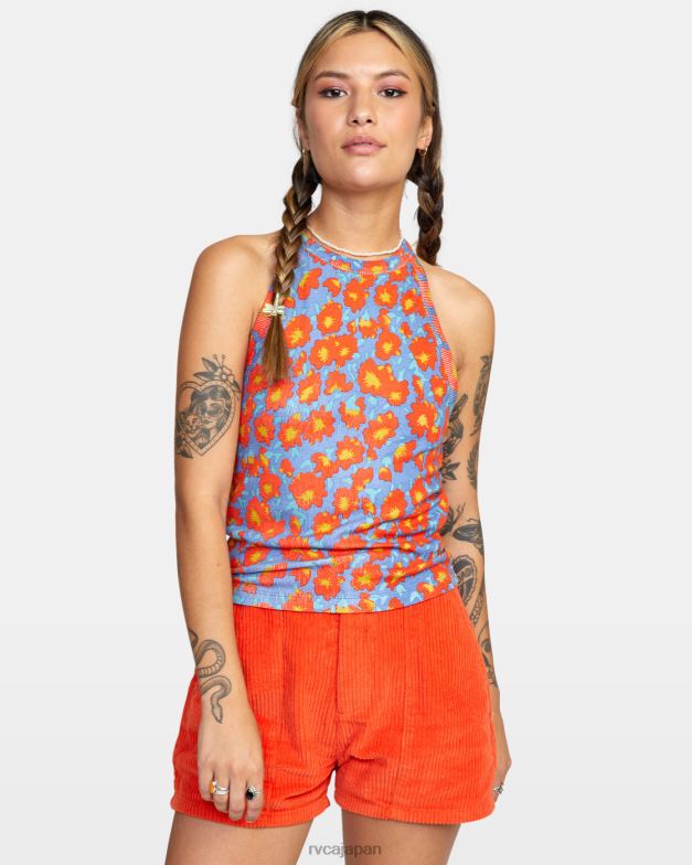 衣類 TP8J1552 コバルト RVCA 女性 レイブタンクトップ