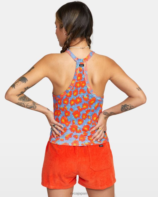 衣類 TP8J1552 コバルト RVCA 女性 レイブタンクトップ