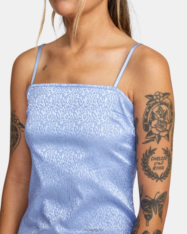衣類 TP8J1560 グレーパープル RVCA 女性 エクスプローラータンクドレス