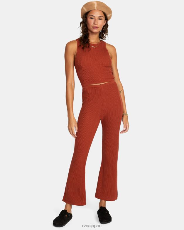 衣類 TP8J1563 アラビアンスパイス RVCA 女性 スワーブフレアパンツ