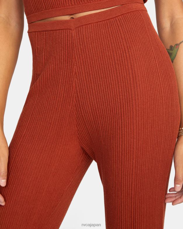 衣類 TP8J1563 アラビアンスパイス RVCA 女性 スワーブフレアパンツ