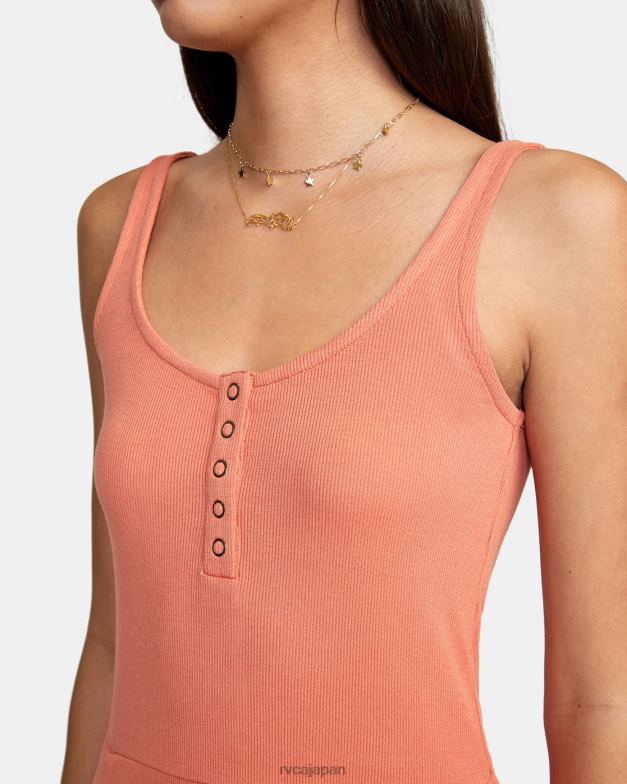 衣類 TP8J1566 アプリコット RVCA 女性 リピート中ミディドレス