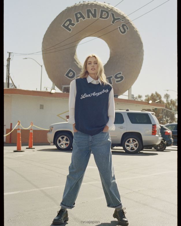 衣類 TP8J1576 ムーディーブルー RVCA 女性 故郷のセーターベスト