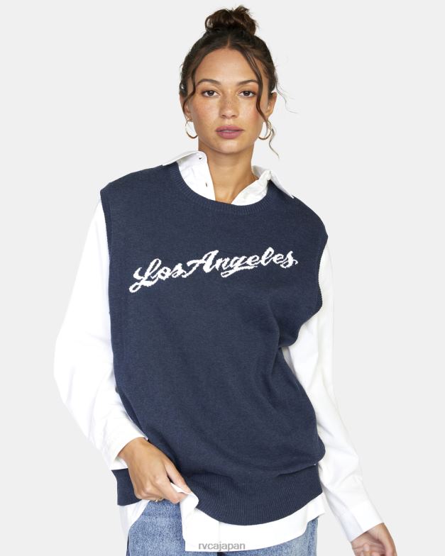 衣類 TP8J1576 ムーディーブルー RVCA 女性 故郷のセーターベスト