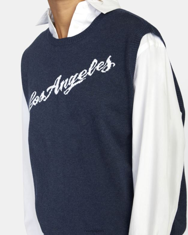 衣類 TP8J1576 ムーディーブルー RVCA 女性 故郷のセーターベスト