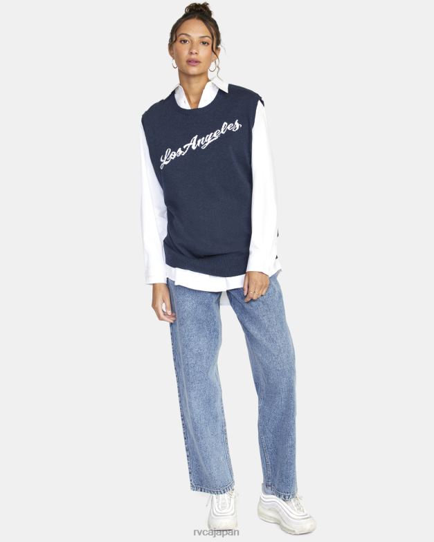 衣類 TP8J1576 ムーディーブルー RVCA 女性 故郷のセーターベスト