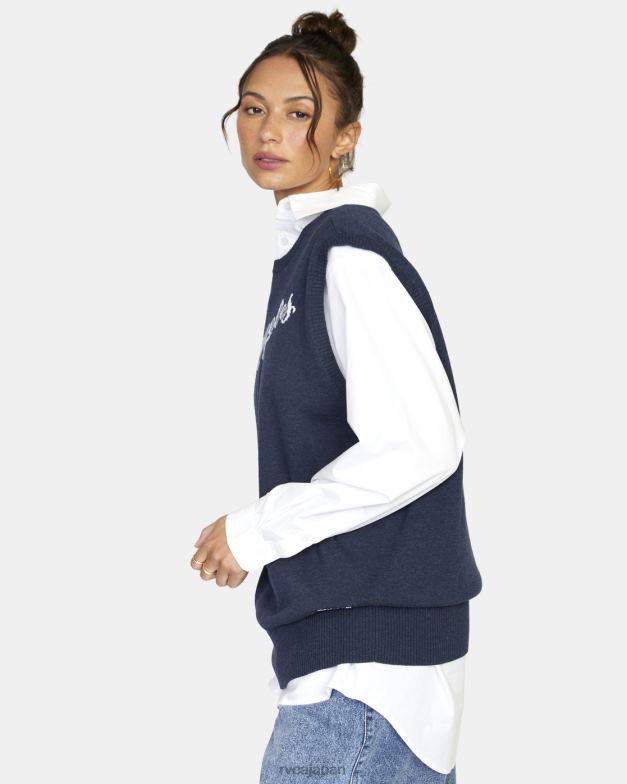 衣類 TP8J1576 ムーディーブルー RVCA 女性 故郷のセーターベスト